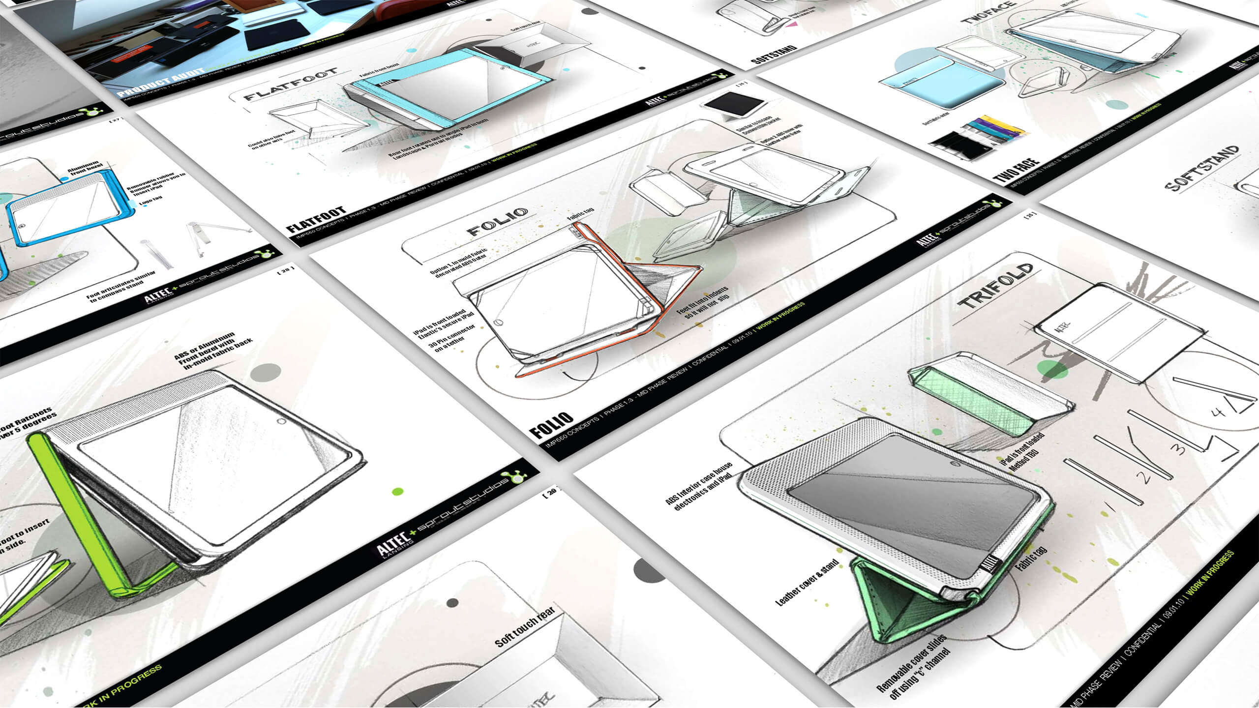 Altec Lansing iPad speaker case design process