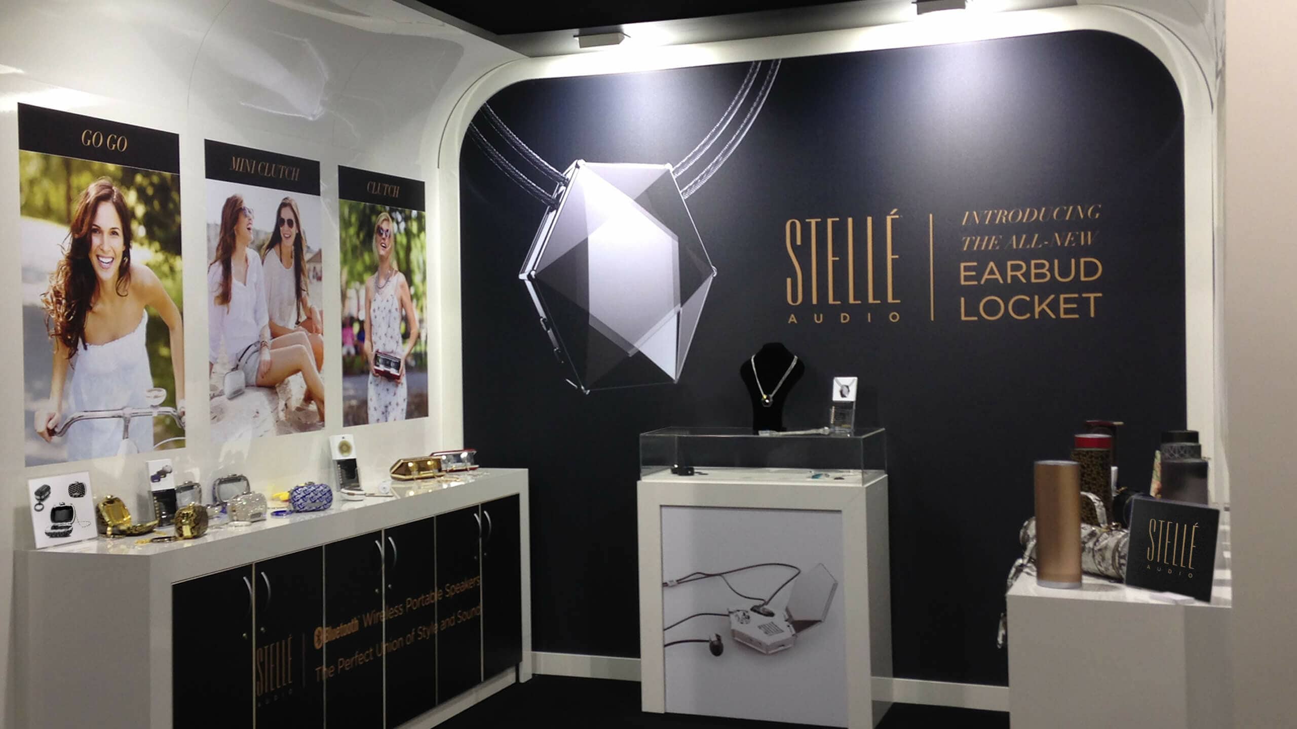 Stelle audio custom environmental display by Sprout Studios