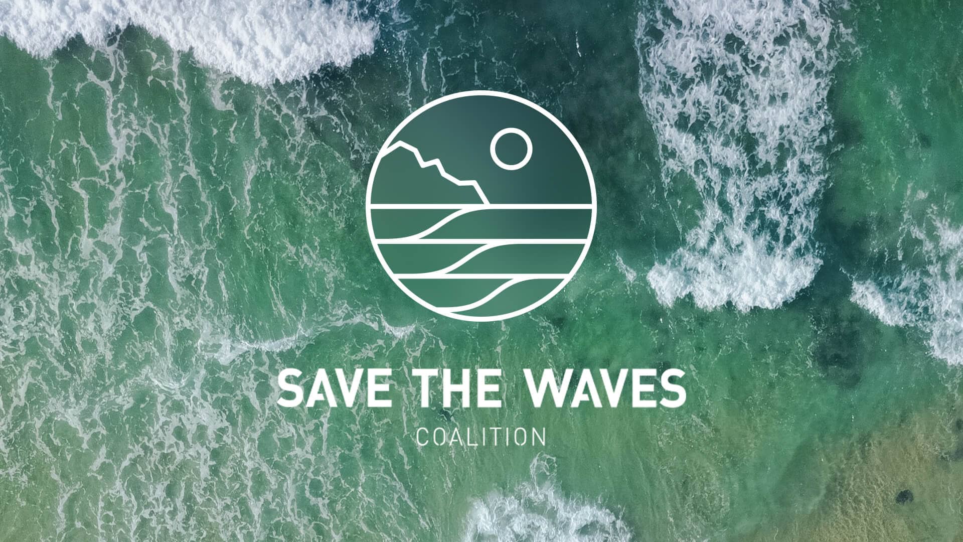 Save the Waves logo designed by Sprout Studios