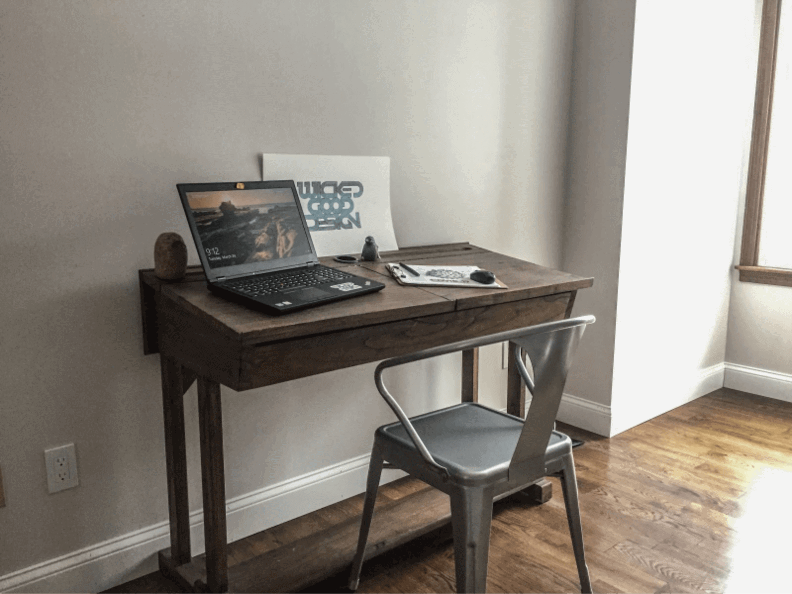 Work from home office set up