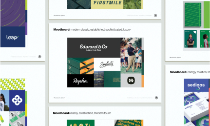 Design research and exploration for a branding project by Sprout Studios