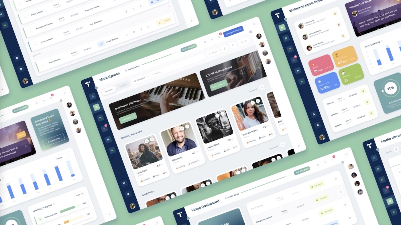 Mobile app interface designed by Sprout Studios 