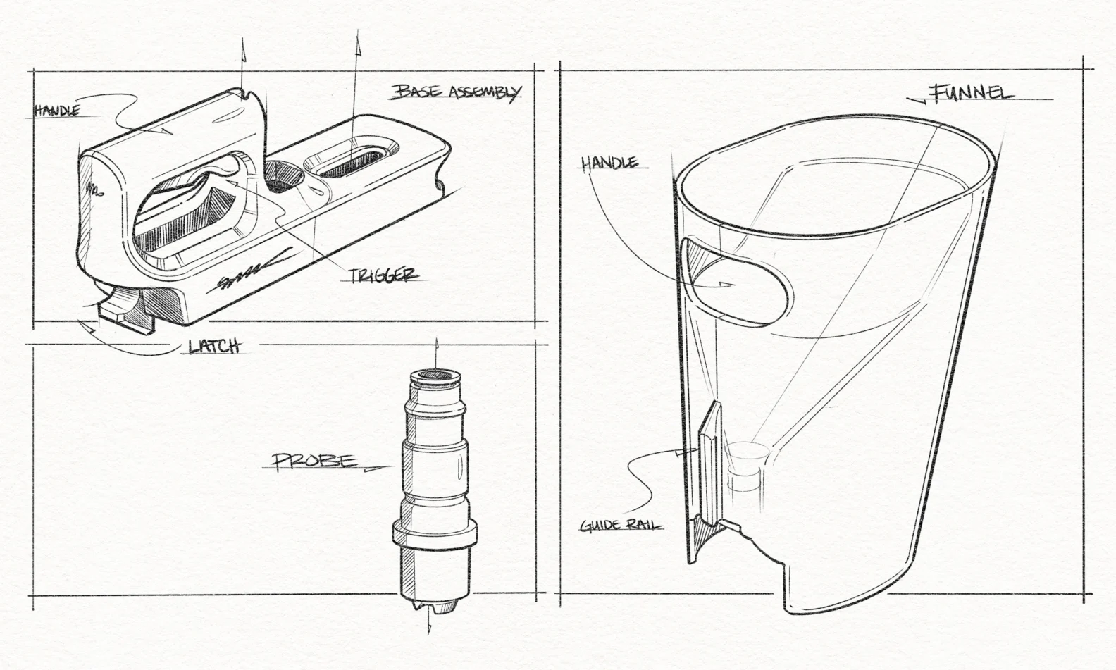 Hand sketch of Speed Keg